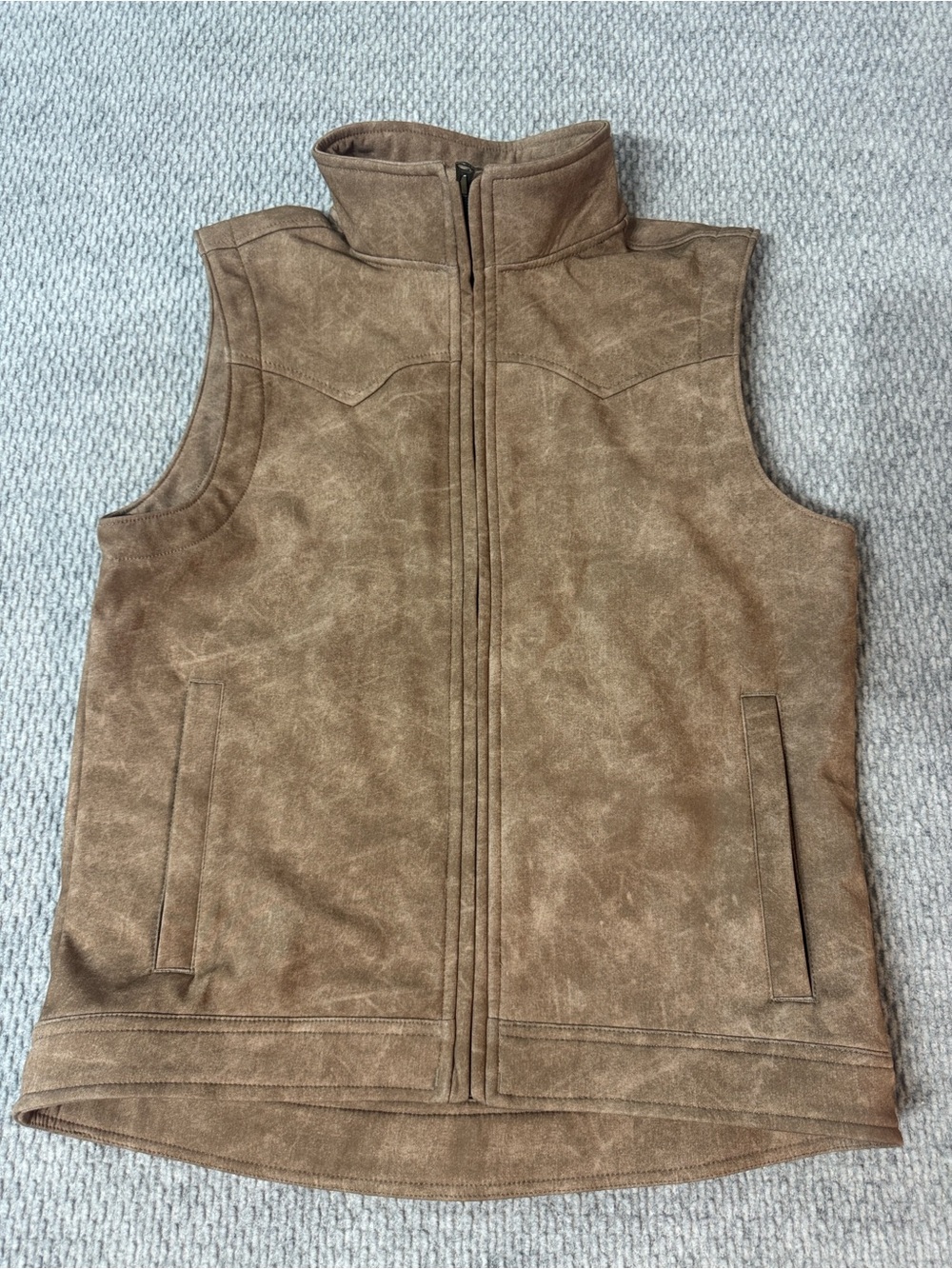 Cinch Youth Boys L (12) Bonded Vest Khaki